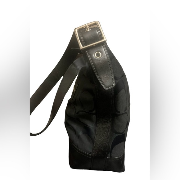 Coach Legacy Signature Black Duffle Bag - Picture 3 of 12